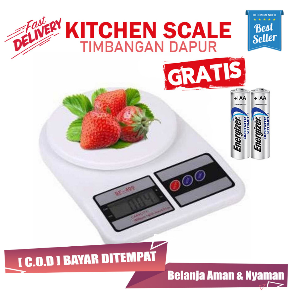 Timbangan Dapur Timbangan Digital Timbangan Kue SF-400 Electronic Kitchen Scale