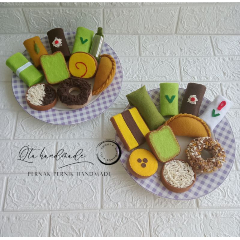 REPLIKA JAJAN PASAR REPLIKA MAKANAN JAJANAN PASAR FLANEL MAINAN JAJAN PASAR [ 1 PCS ]