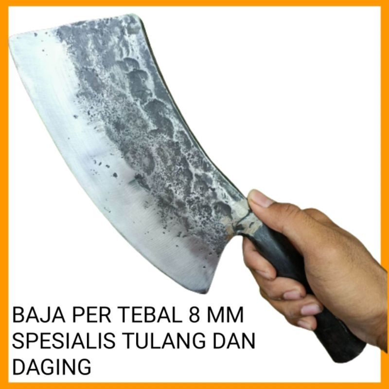 pisau cacah Daging- pisau cacah tulang- pisau potong Ayam- pisau dapur serbaguna- pisau baja asli