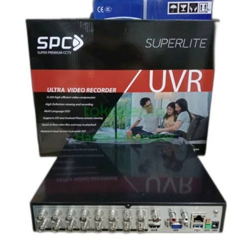 DVR 16CH SPC 5MP SUPER LITE 4K 2650p DVR 16 CHANNEL SPC ORIGINAL 5 MP SUPPORT ALL MEREK CCTV