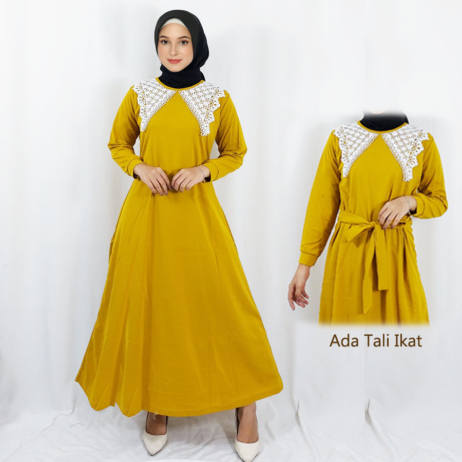 DRESS ARIANI RENDA KRA BORDIR MEWAH CANTIK MAXY WANITA GL FASHION