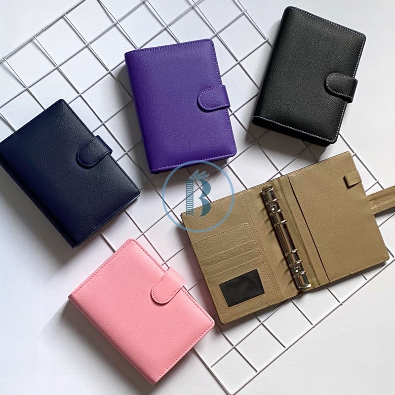

Bindermu READY Binder Kulit Ready Polos Warna A6 6 Lubang agenda Planner Notebook BINDER KEUANGAN