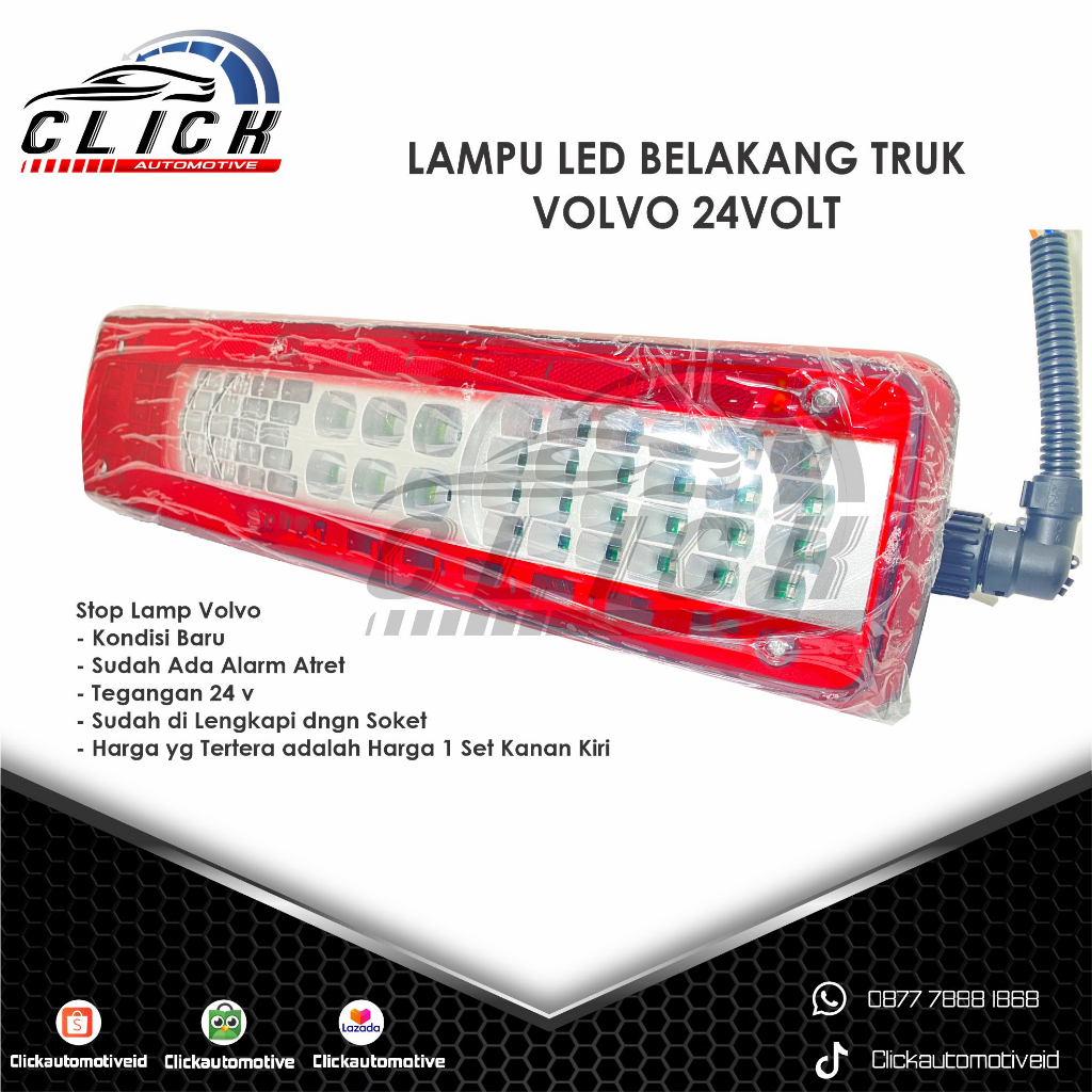 Stop Lamp Volvo Lampu Rem Truck Volvo + Soket