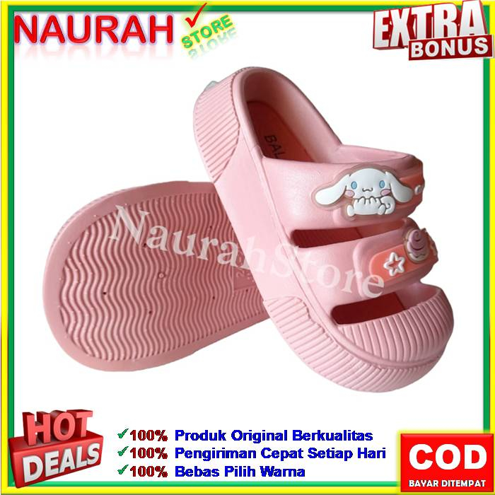 Sendal Slop Anak Balance 8131 Sandal Anak Viral Bahan Karet Jelly Rubber Nyaman Empuk Awet