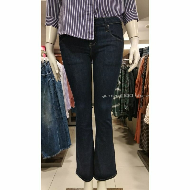 LOGO JEANS Celana Bootcut Original Celana Bootcut Biru Tua Celana Cutbray Biru Tua