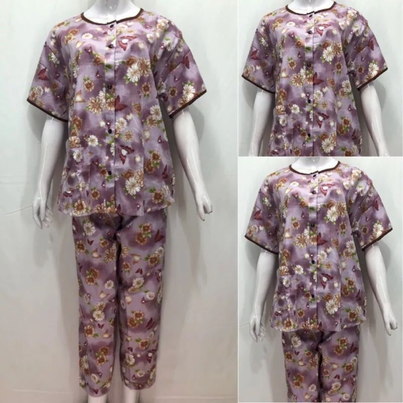 Baju Tidur Katun wanita HOKI SHEILA CP Silver (butterfly)