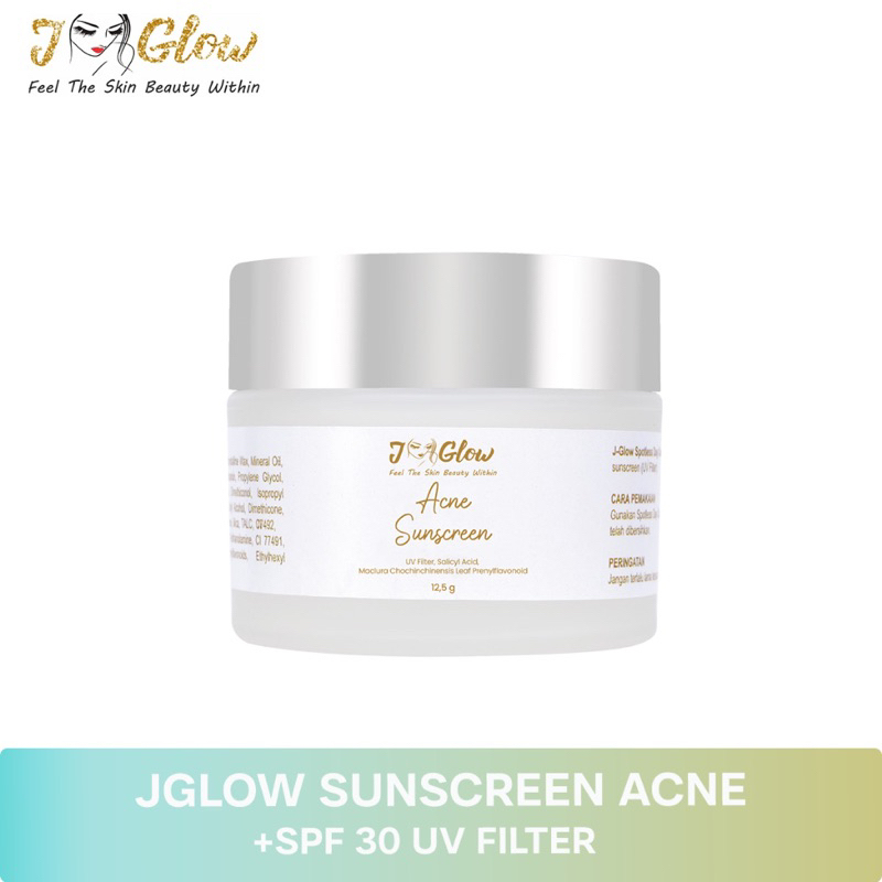 JGLOW ACNE SUNSCREEN/JGLOW CREAM SIANG ACNE/JGLOW DAY CREAM ACNE