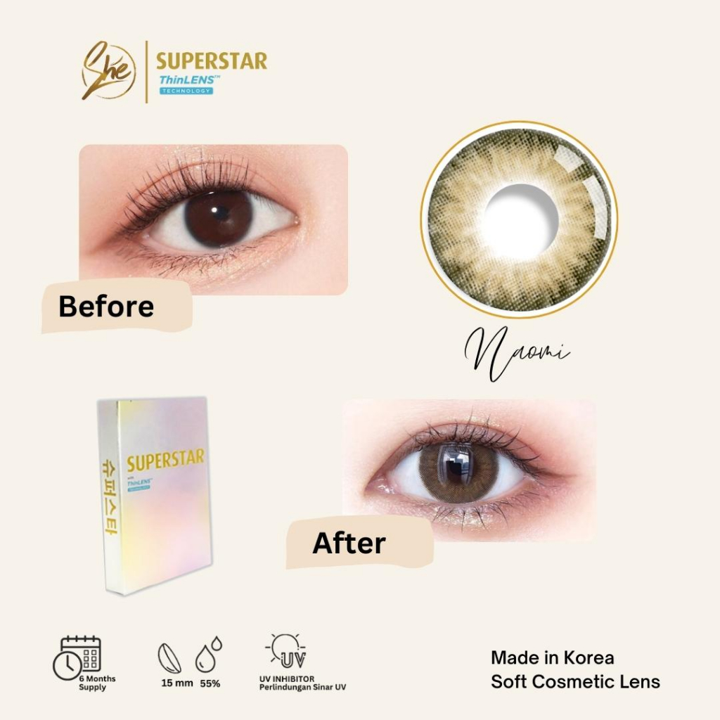 Superstar Naomi lensa warna softlens premium