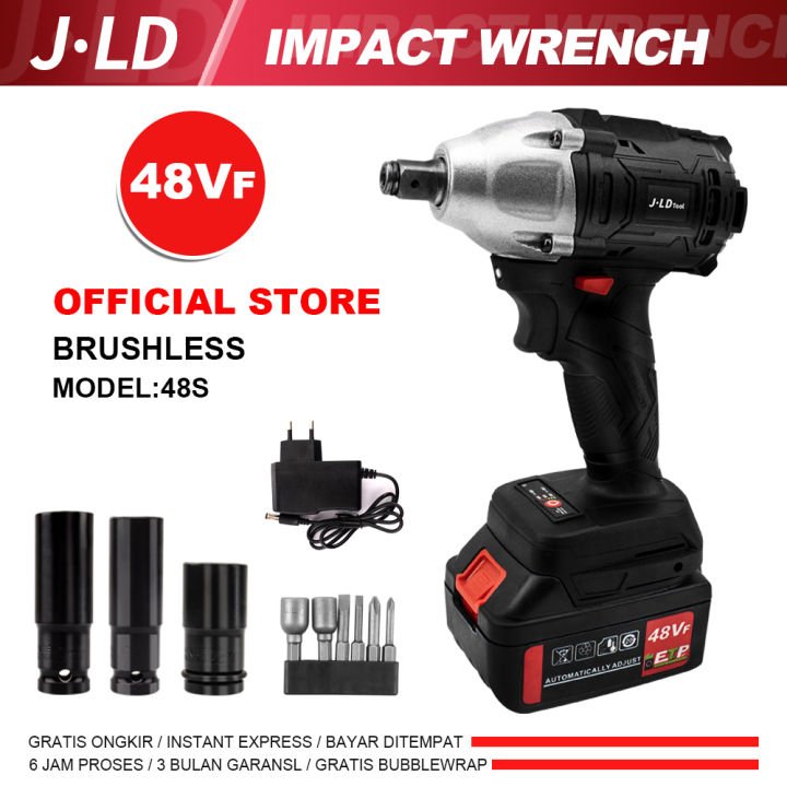 PROMO JLD TOOL 1067 IMPACT WRENCH 48S MESIN PEMBUKA BAUT RODA MOTOR MOBIL