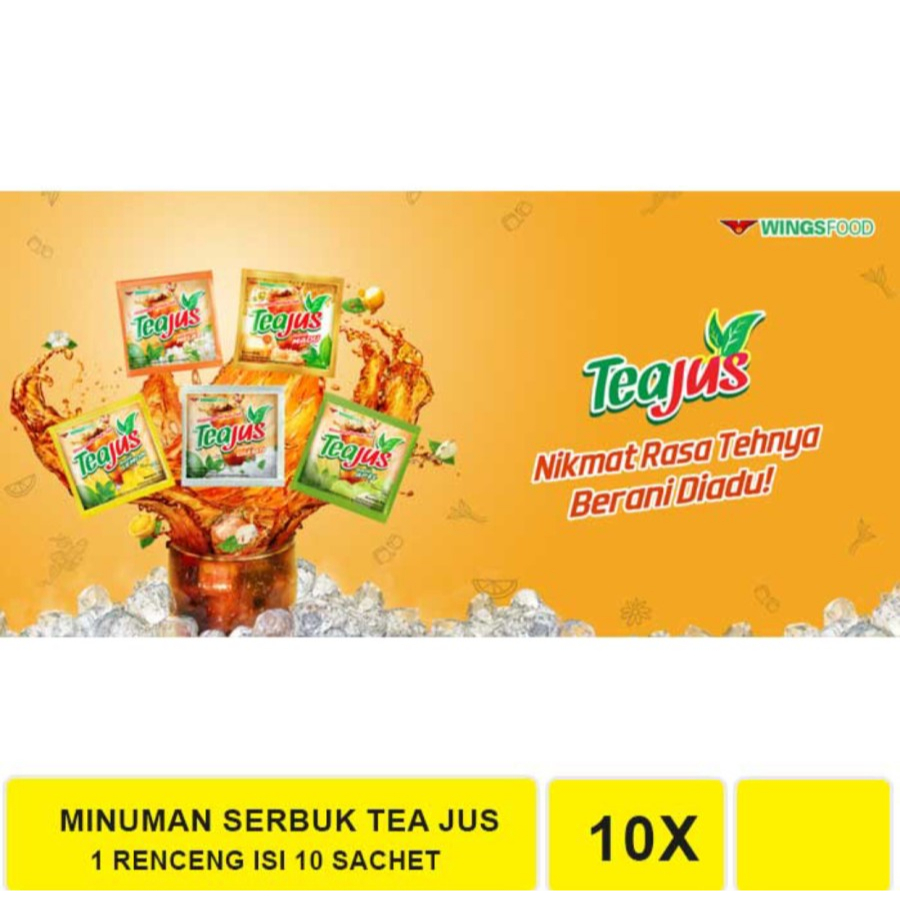 Teajus Minuman Serbuk Teh jus tea jus isi 10x8 gr