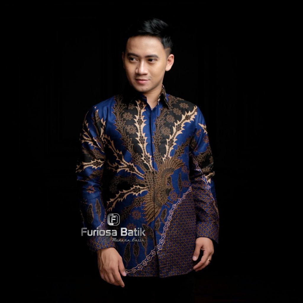 Agrapana Pulau Sage Baju Batik Pria Lengan Panjang Batik Premium Kemeja Batik Pria Lengan Panjang Modern Rajata