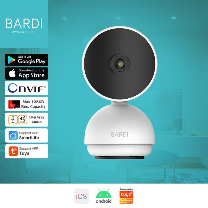 BARDI IP Camera Indoor PTZ (Lite Version) Plus Micro SD 16 GB
