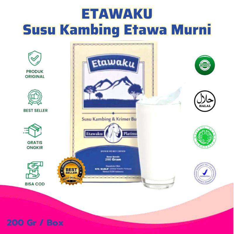 

Susu Etawa Bubuk Obat Untuk Sesak Nafas Susu Kambing ETAWAKU Obati Sesak Nafas dan Gejala Asma 200 Gr