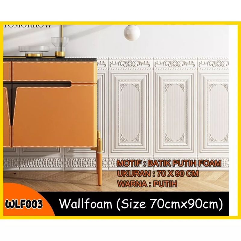 WALLPAPER DINDING BRICK FOAM BATIK 3D WALLFOAM