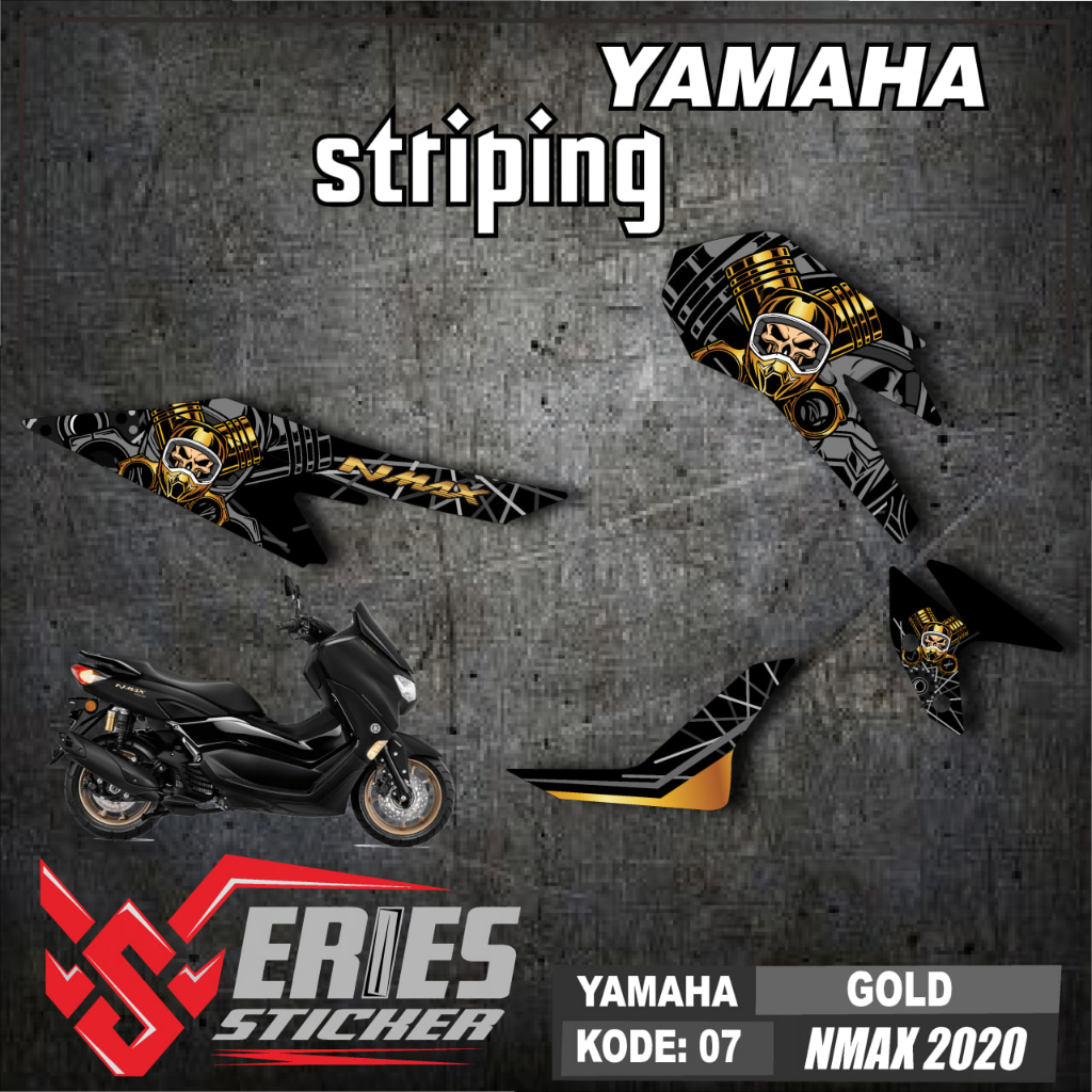 (cod) STRIPING NMAX NEW / STRIPING ALL NEW NMAX /MOTOR VARIASI NMAX 2020-2021 HOLOGRAM