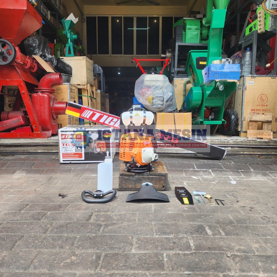 MESIN BABAT POTONG RUMPUT 2 TAK TIGER TGR TG 328 BRUSH CUTTER