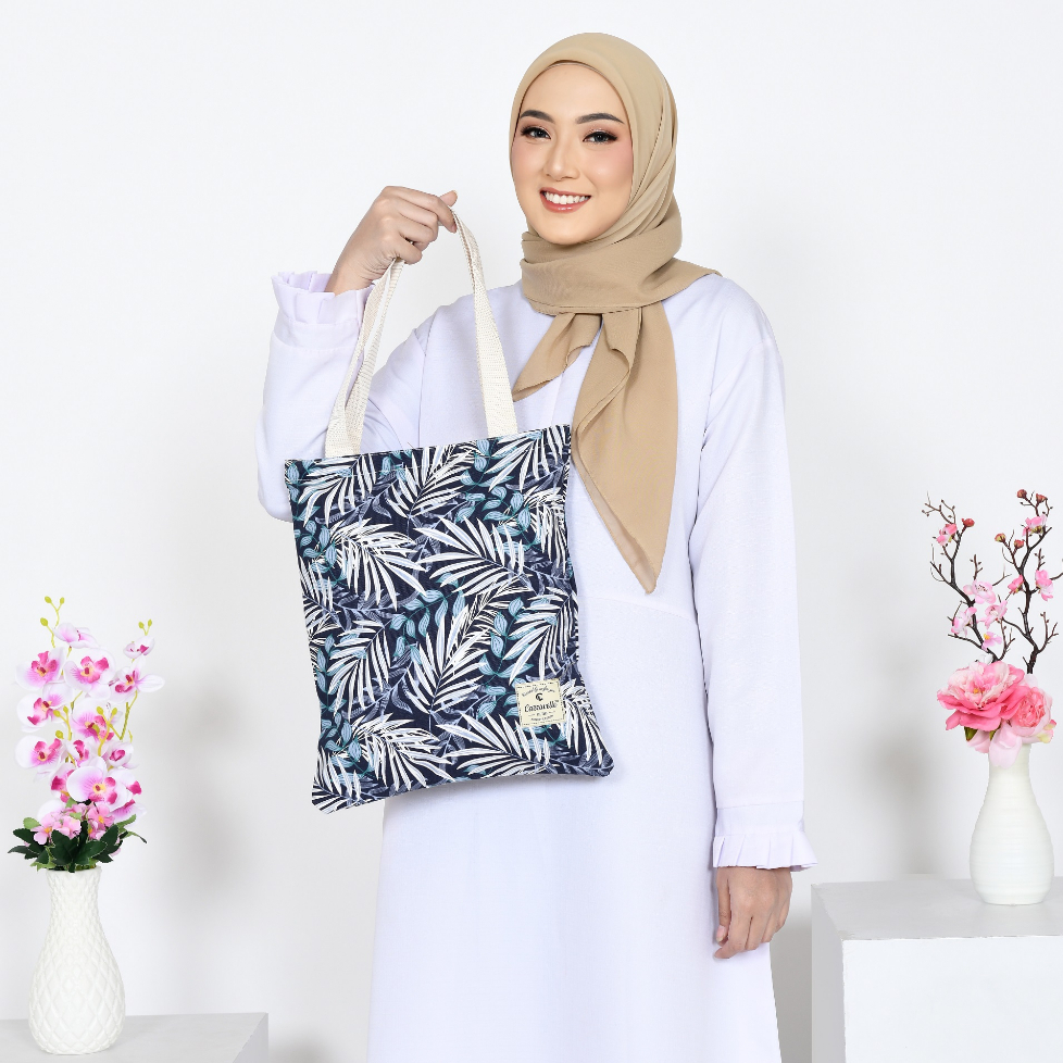 TOTEBAG WANITA RESLETING /TOTE BAG KANVAS BUAT SHOPPING BELANJA,GIFT ,KULIAH,SOUVENIR,SEMINAR,ULTAH