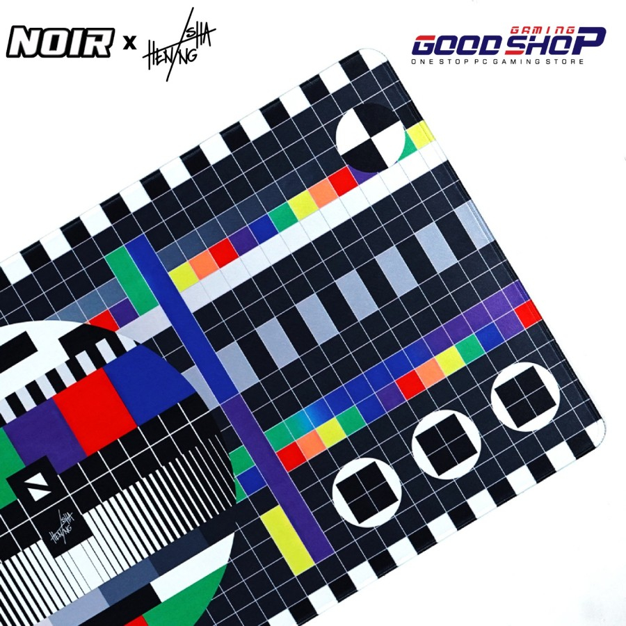 Noir x Isha Hening Deskmat - Test Card