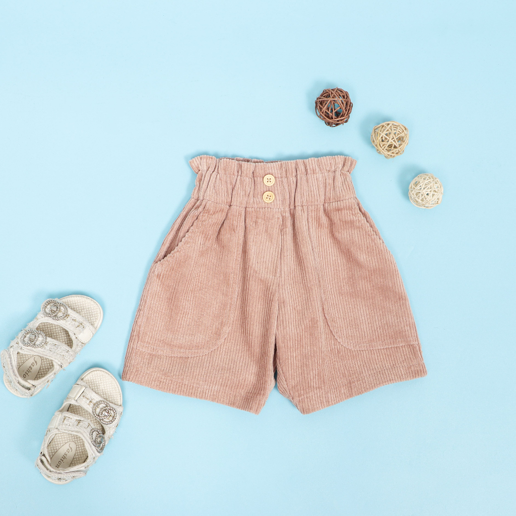 Yameena.kids Cleo Short Pants Corduroy Bawahan Anak Celana Pendek anak perempuan