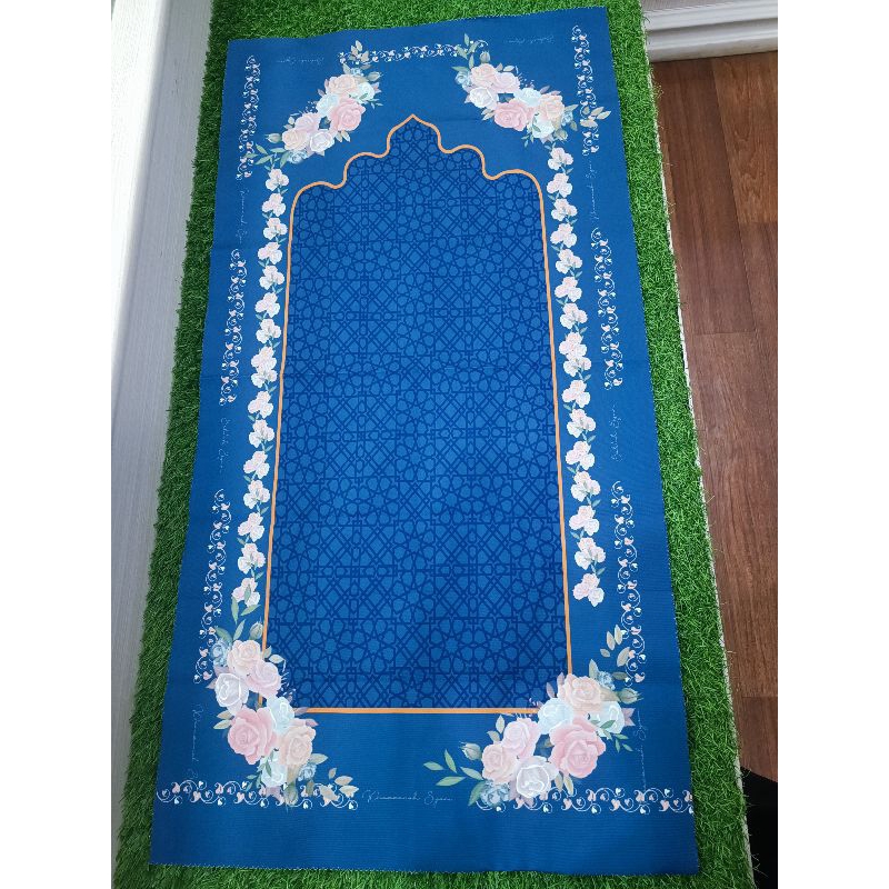 KHAZZANAH/Sejadah blue by Khazzanah/sejadah premium/sejadah/sejadah mewah/sejadah premium/sejadah mo