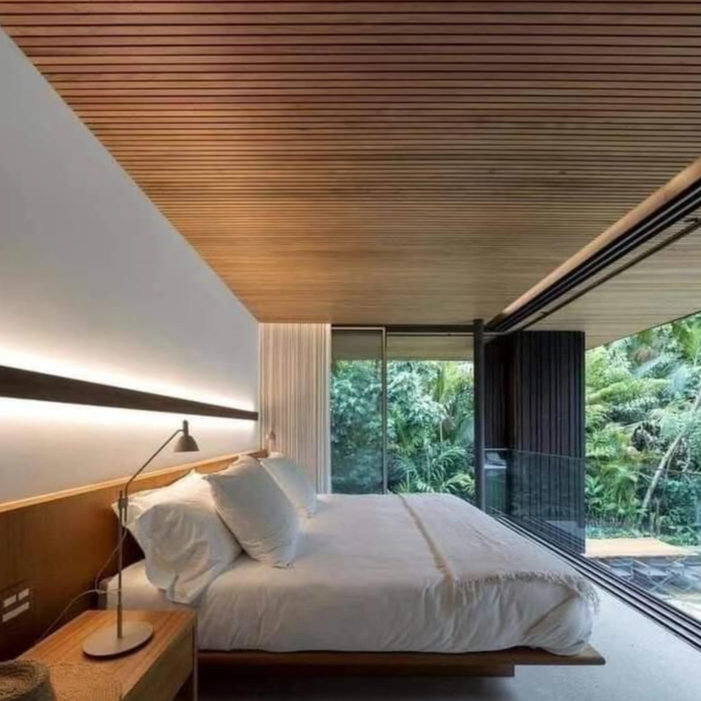 Wall Panel Wood Panel WPC Wallpanel Woodpanel WPC Polos TEBAL 30 MM  (P. 3 M x L. 19,5 CM) Type CH-1