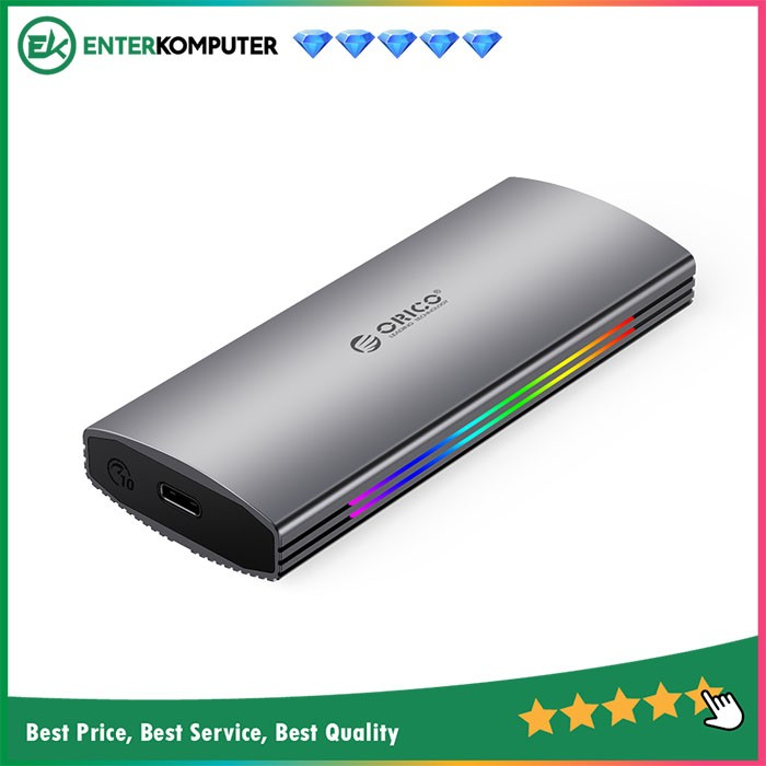 Orico M2R2-G2 RGB Gaming Type C 3.1 M.2 NVMe SSD Enclosure 10Gbps