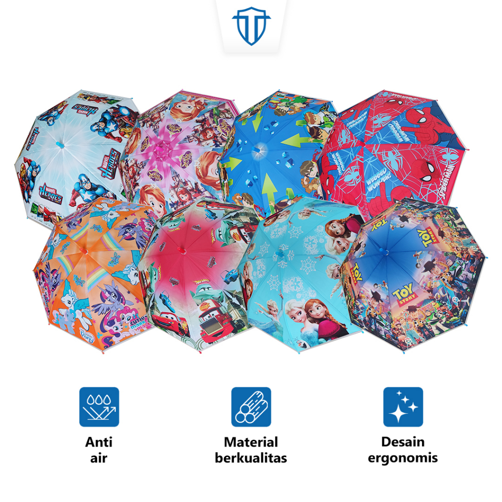 Todax Payung Anak Karakter Lucu Murah Payung Matahari Dan Hujan Payung Motif Animal Umbrella payung 
