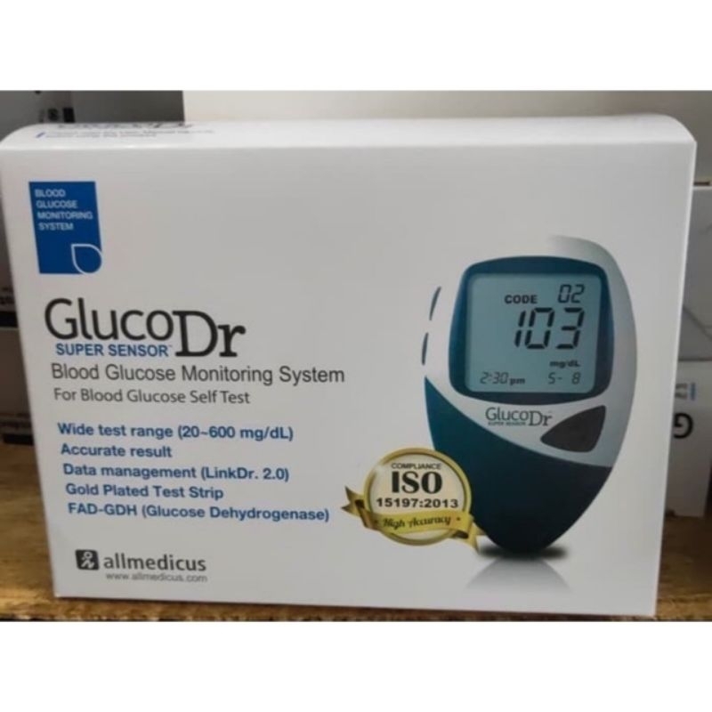 GLUCODR SUPER SENSOR ALAT CEK GULA DARAH AGM 2200 SUPER SENSOR