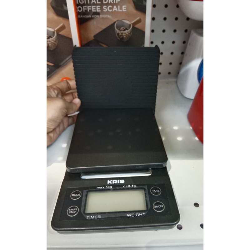 Timbangan Kopi Digital 5Kg Ks113/Digital Coffe Scale KRIS - Hitam