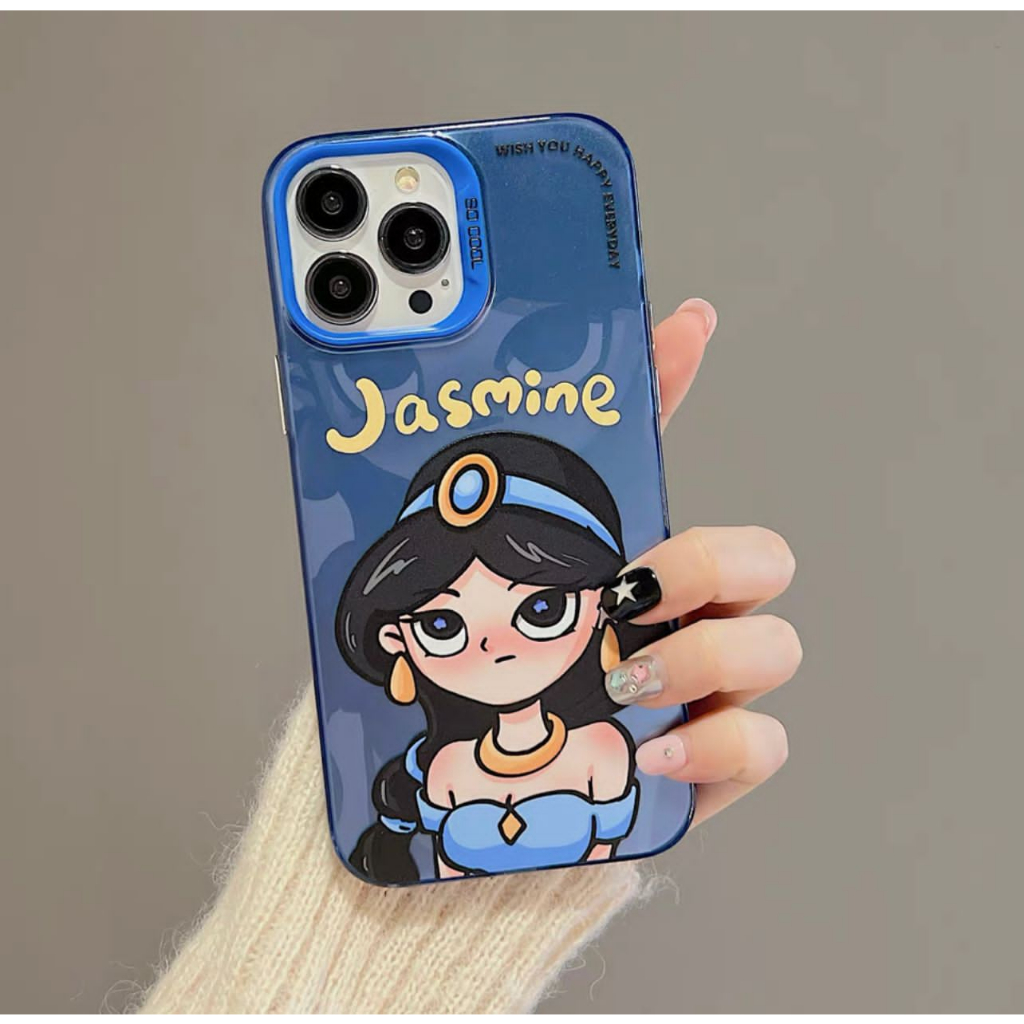 NEW PRINCESS CASE !!  SUPER FUNNY FACE PRINCESS ARIEL ALICE JASMINE IP 14 PROMAX 14 PRO 14 13 PROMAX 13 PRO 13 12 PROMAX 12 PRO 12  11 SOFTCASE