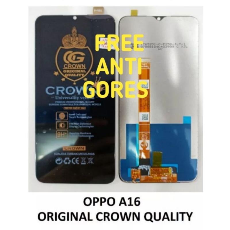 Lcd Torchscreen Hp Fullsett Oppo A16. Original Crown Quality. Free Dus packing & Bubble Wrap