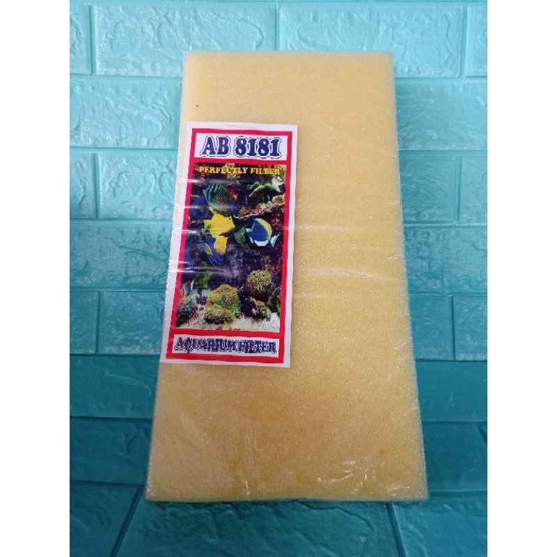 busa biofoam filter aquarium 2 lapis AB8181 Perfectly filter 25x40cm