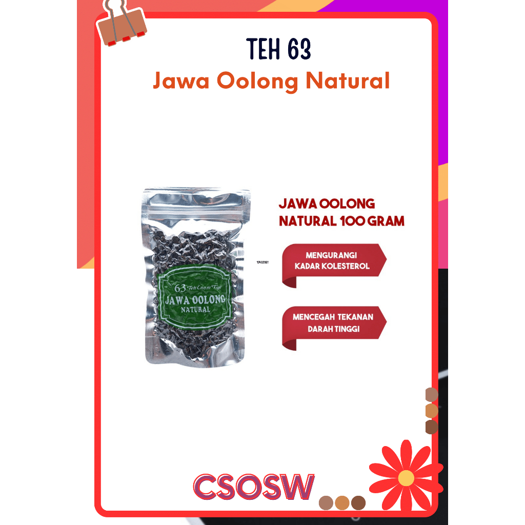 

Teh 63 Jawa Oolong Natural 100gr