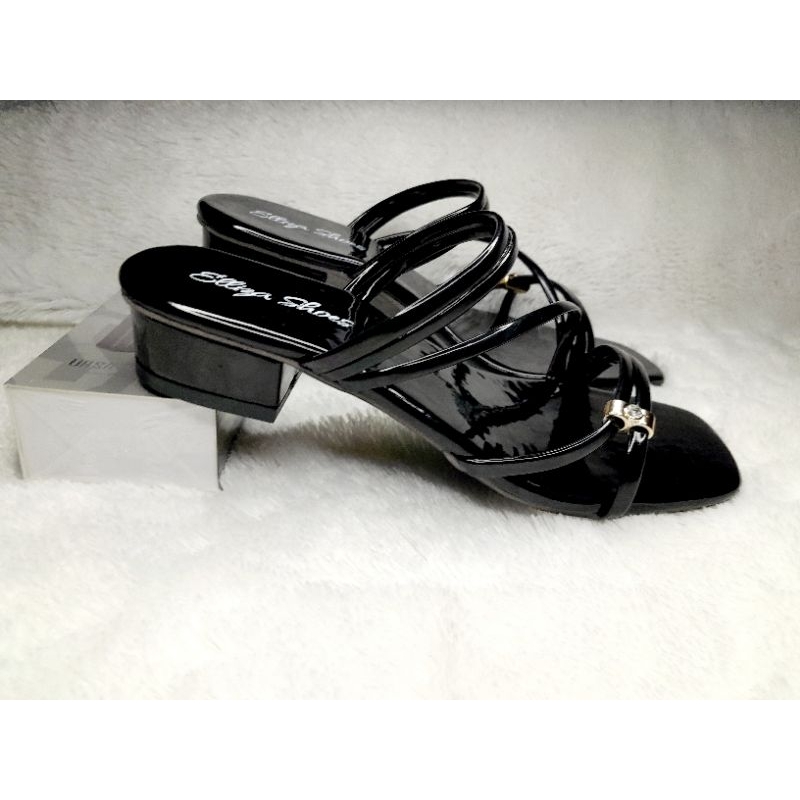 Sandall Heels perempuan Hak Tahu widges Hak 3cm Sandal Pesta Sandal formall