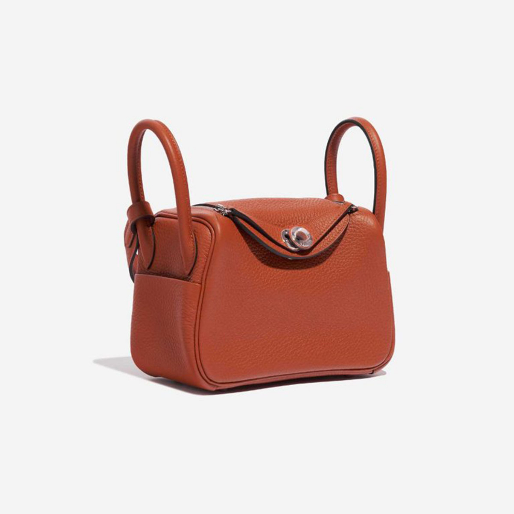 FREE BOX TAS 20HERMES LINDY SIZE 20 BROWN PREMIUM