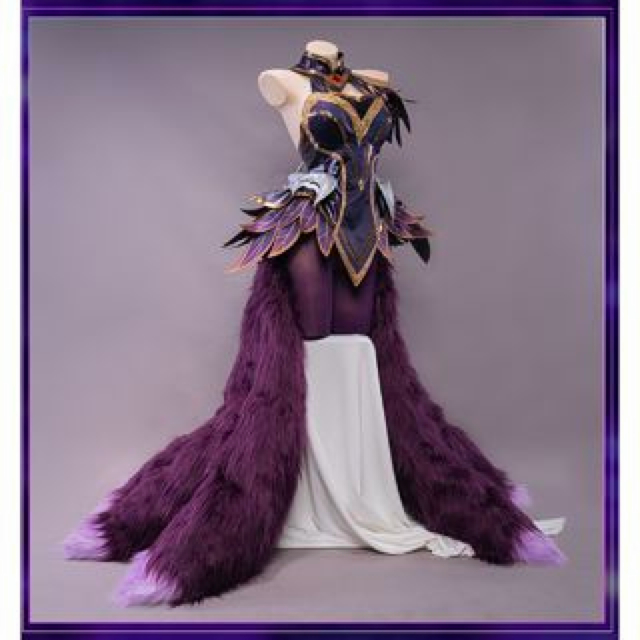 UWOWO League of Legend Cosplay Ahri Costume LOL Coven Ahri Costume Halloween Christmas Costume  Witch Women Dress