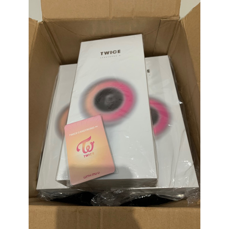 [READY] TWICE Official Lightstick - Candybong ∞ Infinity FREE BENEFIT & POSTCARD HOLOGRAM TWICE