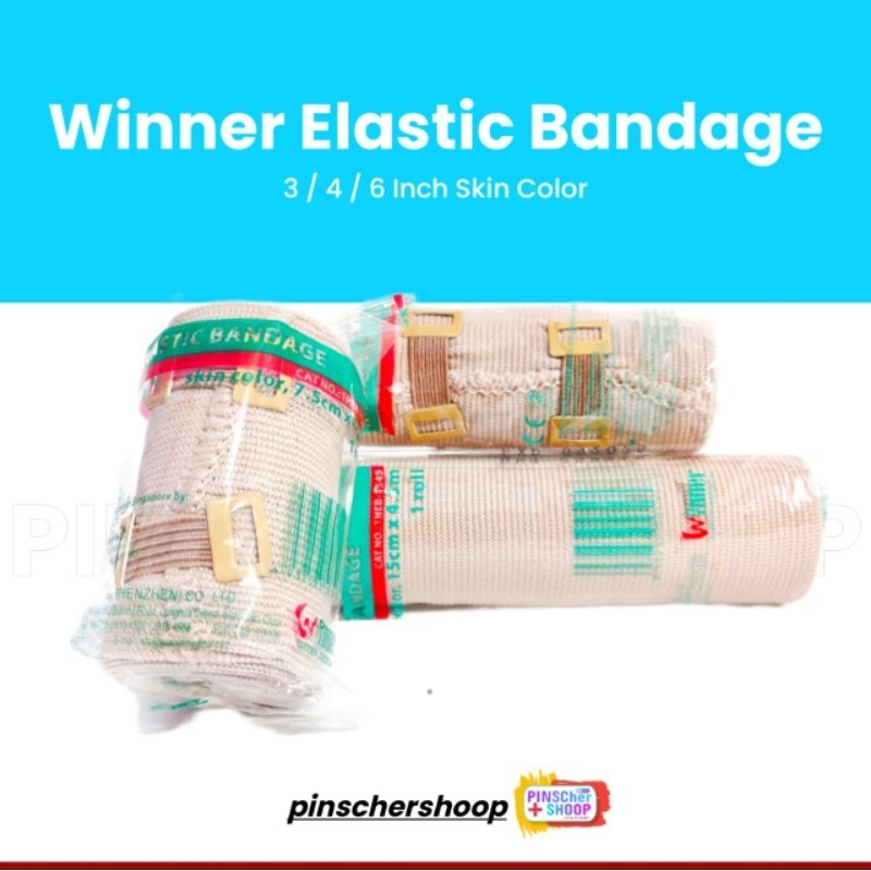 Winner Elastis Bandage Verban Cokelat Perban Cedera Tulang