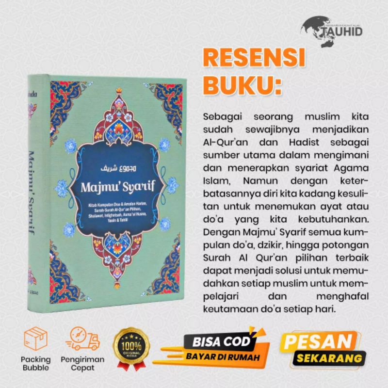 BUKU DOA DAN DZIKIR MAJMU SYARIF LENGKAP DAN TERBARU