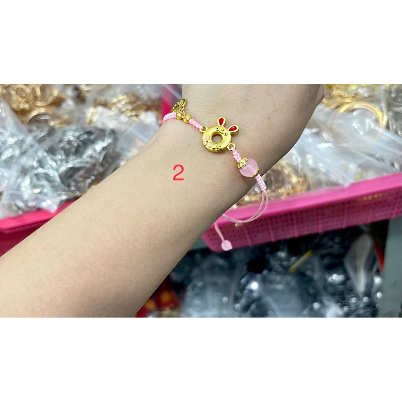 Fifi Fashion Gelang Kristal Tali Keberuntungan/Hoki Bisa Di Atur/Adjust G0020