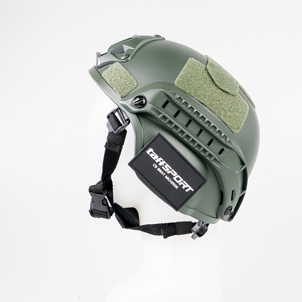 TaffSPORT Helm Tactical Airsoft Gun Paintball CS SWAT - MICH2000 - Green