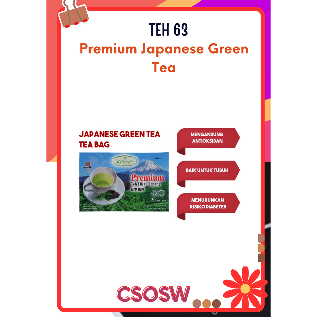 

Teh 63 Premium Japanese Green Tea