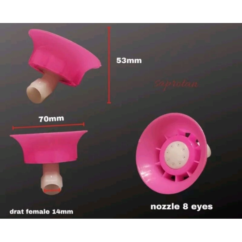 NOZEL SPRAYER ELEKTRIK LUBANG 8 ANTIANGIN