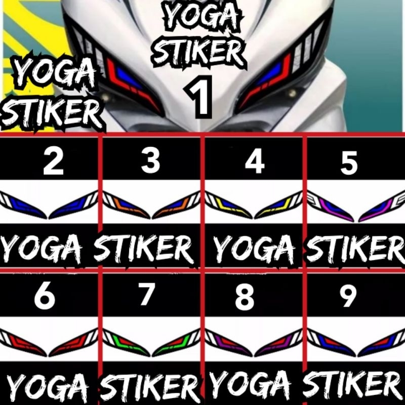 Stiker lampu alis /sein new Jupiter mx 135