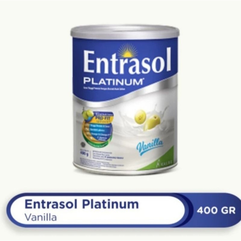 Susu ENTRASOL  PLATINUM VANILLA untuk Lansia