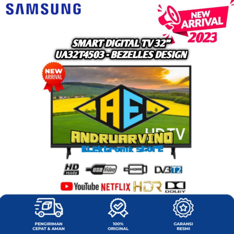 SAMSUNG SMART TV 32 INCH UA32T4503 SMART DIGITAL TV 32T4503 GARANSI RESMI SAMSUNG