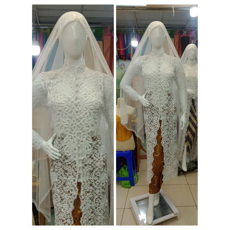 kebaya akad tulle kotak