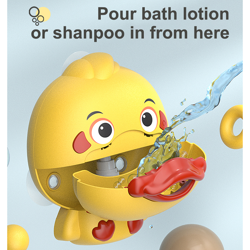 MDS Pembuat Gelembung Sabun Mandi Baby Bath Toys Bubble Machine - 368-10A - Yellow