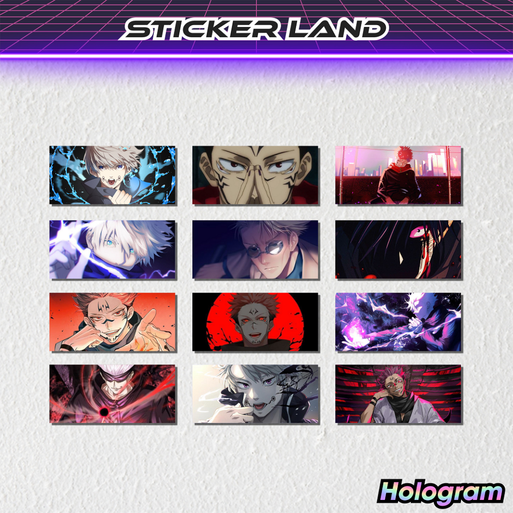 

Stiker Anime Jujutsu Kaisen Spesial Hologram - Sticker Anime Stiker Slap Anime Hologram Sticker Land