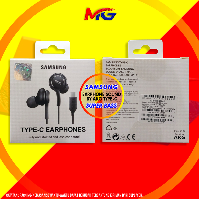HEADSET HEDSET SAMSUNG AKG A70 A80 NOTE 10 Note 20 Type C EARPHONE ORIGINAL 100%